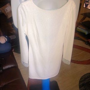 Long sleeve Embellished wait till the dress